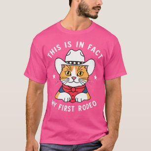 Rolig Cowboy Katt Detta Är I Själva Verket Min För T Shirt