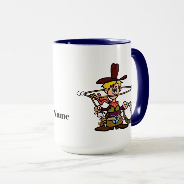 Rolig Cowboy och Hans Häst Mugg (Framsida höger)