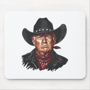 Rolig Cowboy Western Donald Trump Oss Flagg 2024 E Musmatta