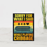 Rolig Cribbage-konst för män kvinnor Kortspel Crib