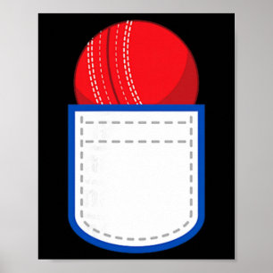 Rolig cricket Ll i min falska ficka cricketmatch P Poster