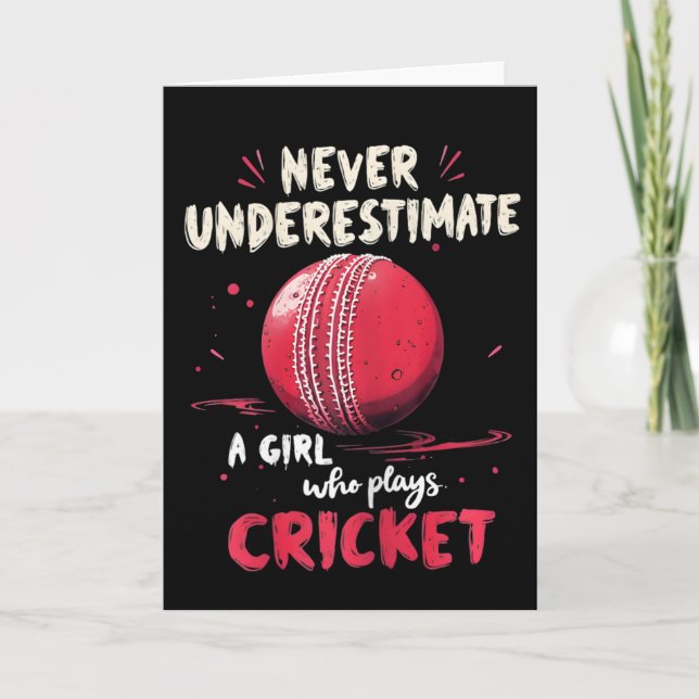 Rolig cricketspelare skämt cricket spelare  kort (Framsida)