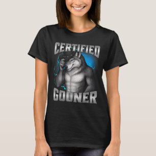Rolig Cringe Sigma Varg Certifierad Gooner T Shirt