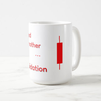 Rolig Crypto "Jag överlevde likvidation" klocka Kaffemugg