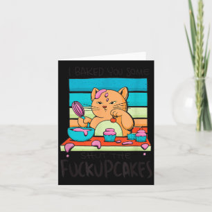 Rolig Cupcake Katt Bakning Cupcakes Sarksastisk Hu Kort