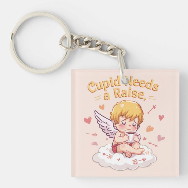 Rolig Cupid "Cupid Behöver en Löneförhöjning" Söt (Framsidan)