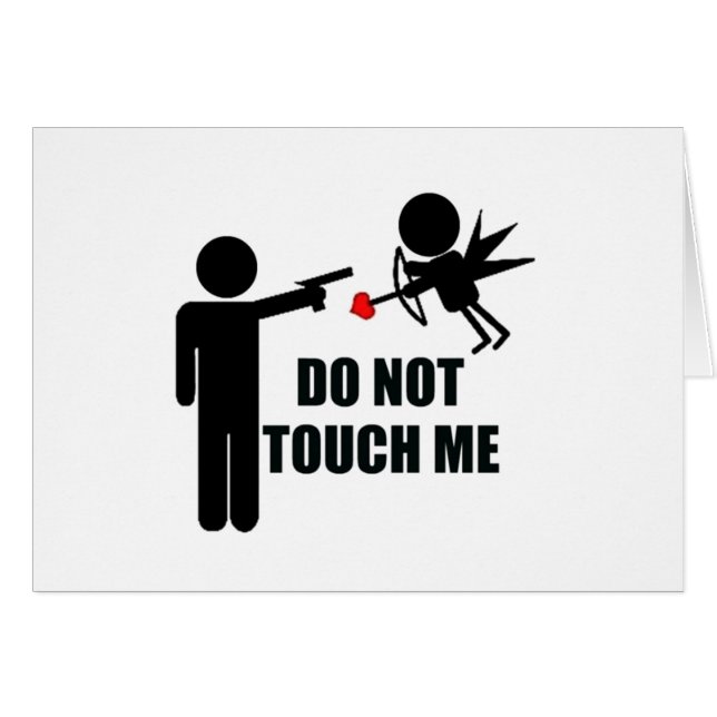 Rolig Cupid Hälsningskort (Framsidan Horizontal)