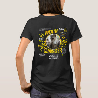 Rolig Custom Huvudkaraktär Kattälskare T Shirt