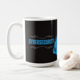 Rolig Cybersäkerhetskaffemugga för män Dricksglas Kaffemugg