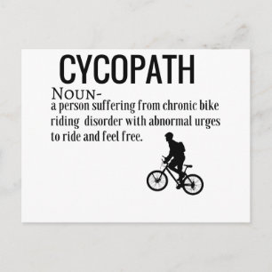 Rolig Cycopath Substantiv Design Ordboksdefinition Vykort