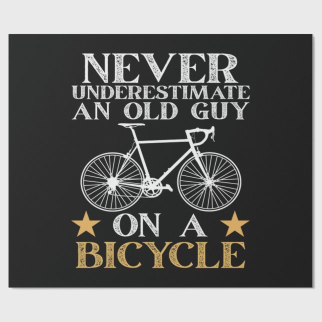 Rolig Cykel Humor För Cykelentusiaster Presentpapper (Platt)