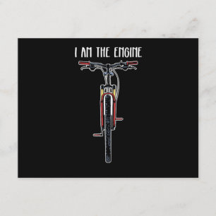 Rolig Cykel Jag Är Motorn Tilläggskort