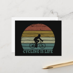 Rolig Cykel Mtb Mountainbike Helg Vykort
