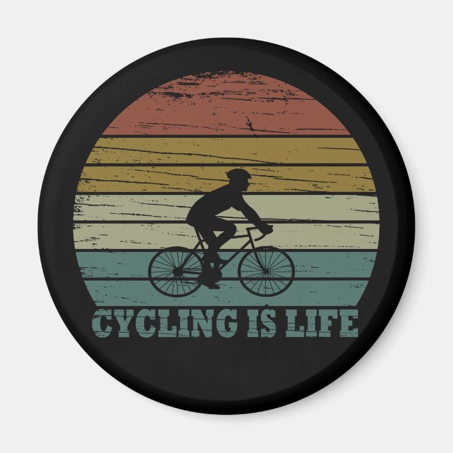 Rolig Cykel Mtb Mountainbike Magnet (Framsidan)