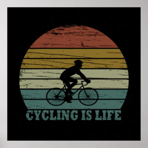 Rolig Cykel Mtb Mountainbike Poster