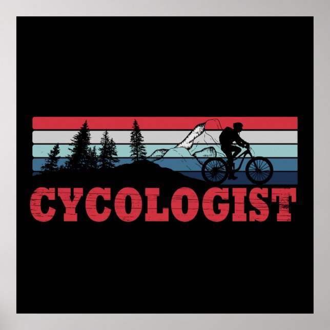 Rolig Cykel Pension - Cycologist  Poster (Framsidan)