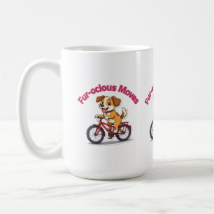 **Rolig Cykelhund – Söt Hund som Kör en Cykel Il Kaffemugg