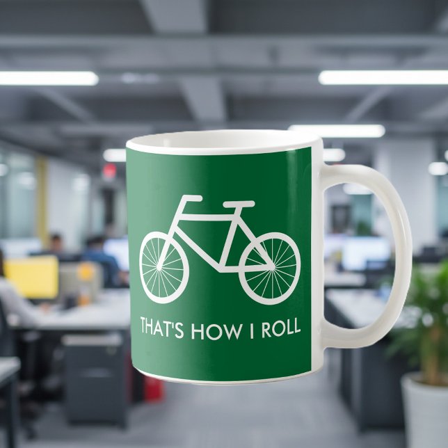 Rolig cykelmugg för cykelridningentusiaster kaffemugg (bicycle mug)