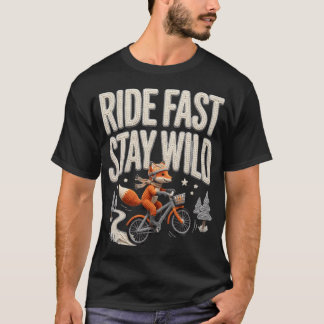 Rolig Cyklande Varg Snabb Landsvägscykel Entusiast T Shirt