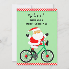 Rolig Cykling Cyklist Jul Julkort