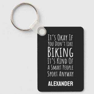 Rolig Cykling Nyckelring