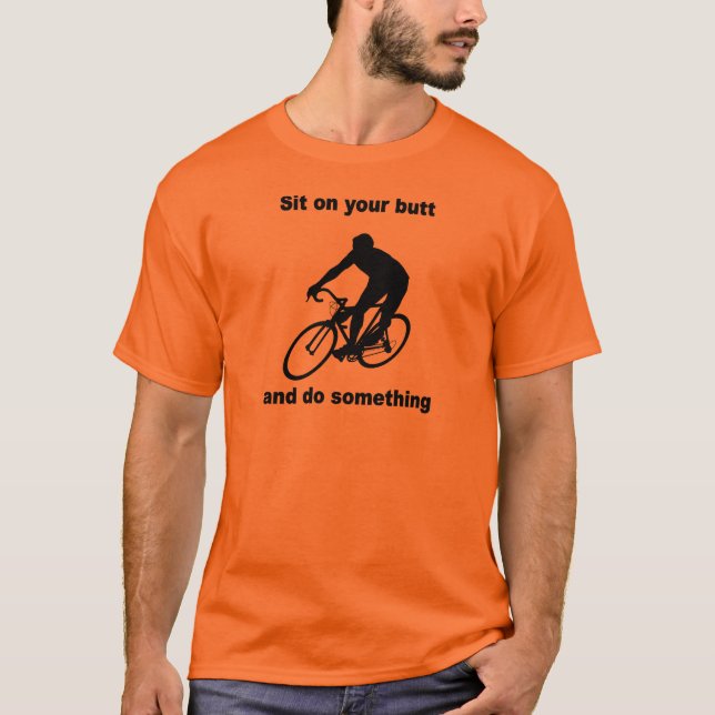 rolig cykling t-shirt (Framsida)