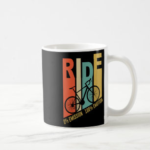 Rolig cyklist cykelpresent miljöskydd kaffemugg