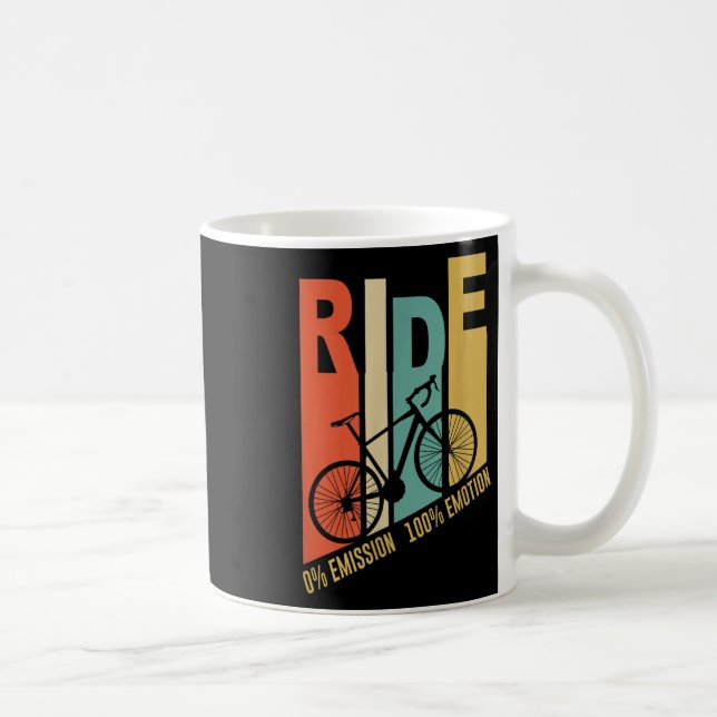 Rolig cyklist cykelpresent miljöskydd kaffemugg (Höger)