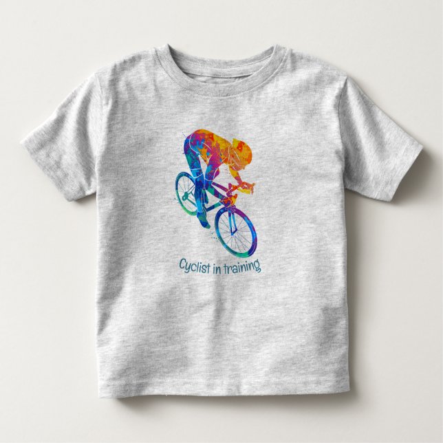 Rolig cyklist under träning för cykling Citat T Shirt (Framsida)