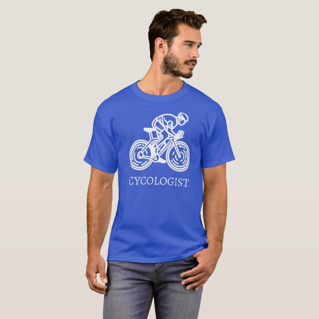 Rolig cyklistT-tröja Tee (Hel framsida)