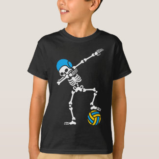 Rolig Dab dabba skelett Vattenpolo Halloween simma T Shirt