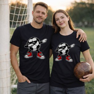 Rolig Dabbaande Fotboll T Shirt