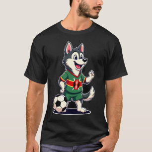 Rolig Dabbig Husky Hund Kenya Fotboll - Kenyansk F T Shirt
