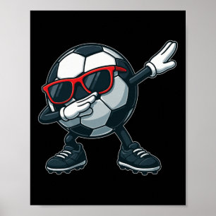 Rolig Dabbing Fotbollströja För Pojkar Män Kvinnor Poster