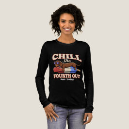 Rolig Dachshund 4:e Juli Chill Den Fjärde Ut T Shirt