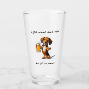 Rolig Dachshund Glaskopp