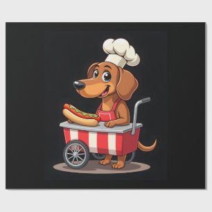 Rolig Dachshund Hund Hotdog Smörgås Weenie Korv Presentpapper