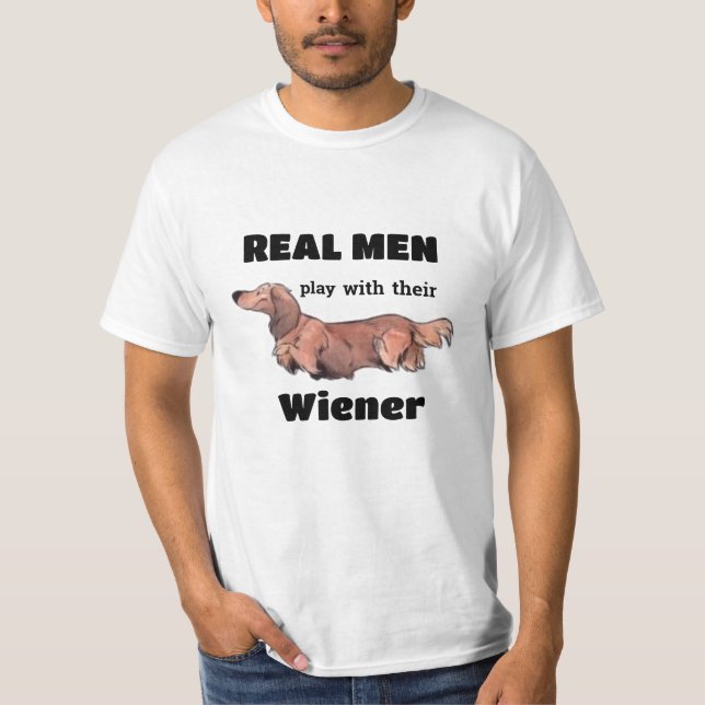 Rolig Dachshund Tröja (Framsida)