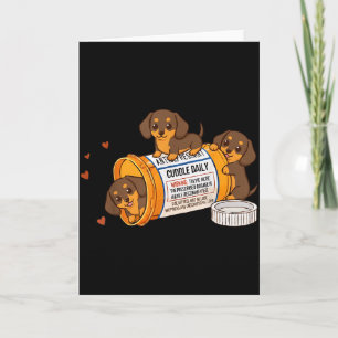 Rolig Dachshund Weenie Anti Depressiv Zoo Mamma Pa Kort