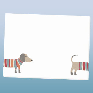 Rolig Dachshund Wiener Dog Post-it Block