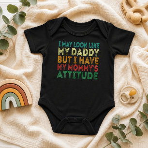 Rolig Daddy Mamma Attityd Baby Onesie Söt Baby T Shirt