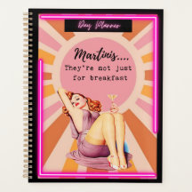 Rolig dagbok/planner för kvinnor Sassy-Martinis