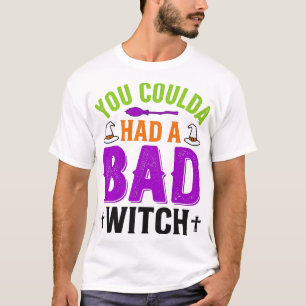 Rolig Dålig Häxa Halloween Citat Vektor Design_1 T Shirt