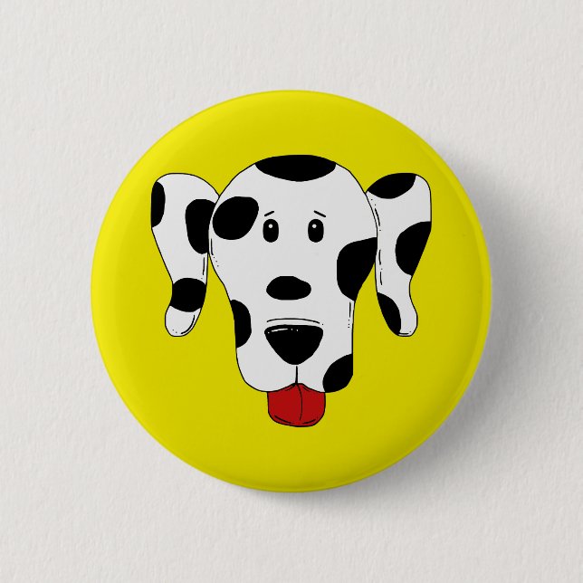 Rolig Dalmatian Knapp (Framsida)