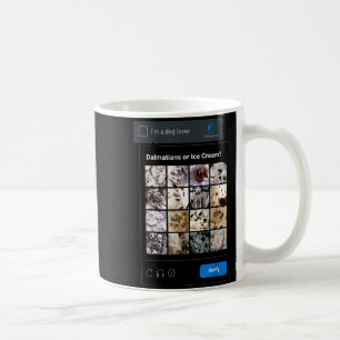 Rolig dalmatiner eller glass meme hundmamma hundpa kaffemugg