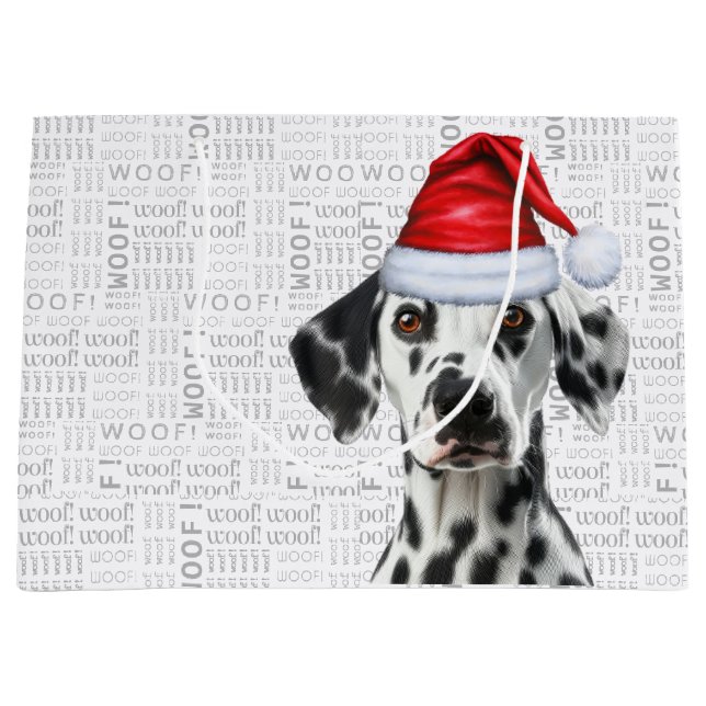 Rolig Dalmatiner Jul Hund Julfirande (Framsidan)