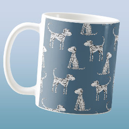 Rolig dalmatiner mönster kaffemugg