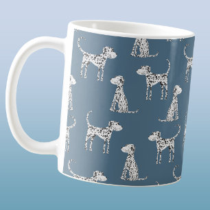 Rolig dalmatiner mönster kaffemugg