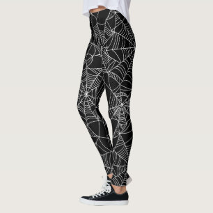 Rolig damasker för Halloween spindelnätmönster Leggings