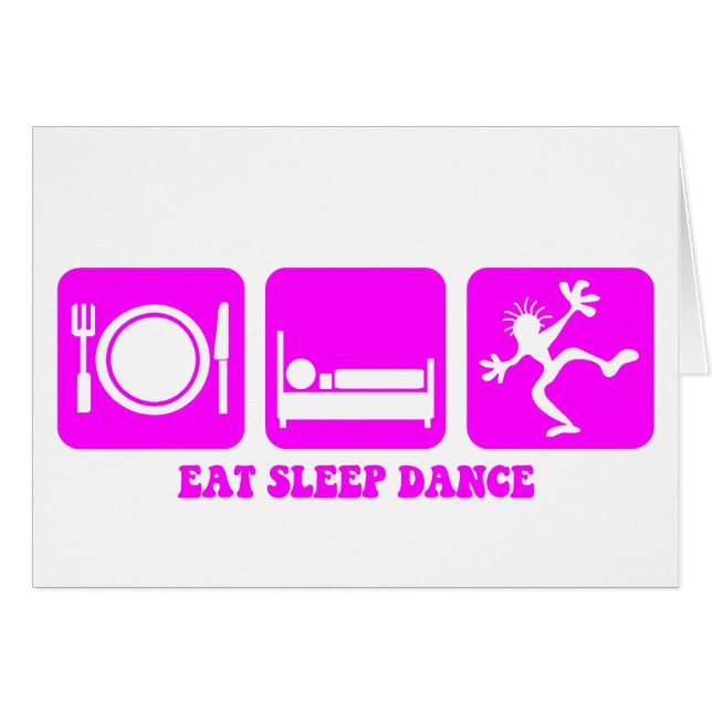 Rolig dans hälsningskort (Framsidan Horizontal)